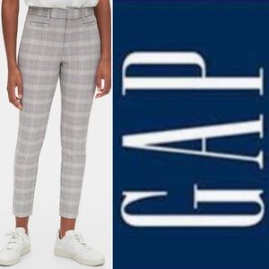 GAP Signature Skinny Plaid Ankle Pants size 10